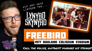 Lynyrd Skynyrd  Free Bird LIVE 1977 OAKLAND STADIUM UK Reaction  CALL 999 GUITARIST MURDERS [upl. by Gnurt215]