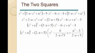 7 Equations  The Quartic Equation Polynominal of 4th degree Example [upl. by Nylanaj]