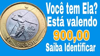 Moedas da Olimpíada Voleibol Valendo 900 Reais Valor de Catálogo [upl. by Capello]