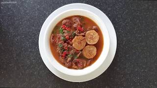 GIZZARD AND PLANTAIN PEPPER SOUP AKA GIZI PEPPER SOUPPOPESSALIFESTYLE [upl. by Nylanaj]