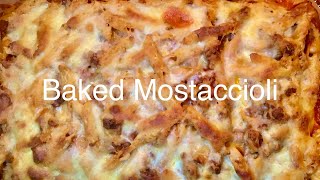 Baked Mostaccioli with Italian Sausage  How to make Mostaccioli [upl. by Yrojram]