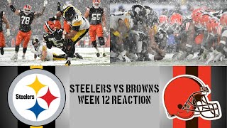 Steelers vs Browns Week 12 Reaction [upl. by Esch]