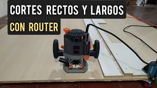 HACIENDO CORTES RECTOS Y LARGOS CON LA REBAJADORA [upl. by Volotta]