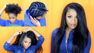 Easiest UPart Wig Tutorial EVER Detailed [upl. by Ierdna]