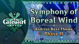 Symphony of Boreal Wind — Andrius Boss Theme Phase II  Genshin Impact OST Mondstadt Chapter [upl. by Tris]