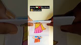 Army 🇮🇳❌ BTS Army 🤣shorts funny comedy army bts trendingstory [upl. by Htiekram]