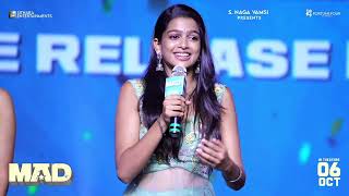 Ananathika Sanilkumar Speech  MAD PreRelease Event  Kalyan Shankar  Naga Vamsi  Life Andhra TV [upl. by Beauvais583]