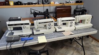 SEARS KENMORE 158 SERIES SEWING MACHINES PURCHASED FOUR TO REVIEW [upl. by Jarlathus473]