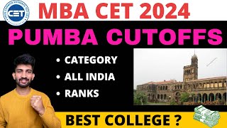 Department of Management Science PUMBA Cutoffs 2024  MBA CET PUMBA Cutoffs 2024 [upl. by Eehsar]