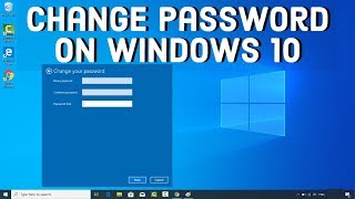 How To Change Password In Windows 10 [upl. by Nodnar560]