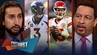 Mahomes MVP odds Should Chiefs be on upset alert vs Broncos  NFL  FIRST THINGS FIRST [upl. by Letsirhc]