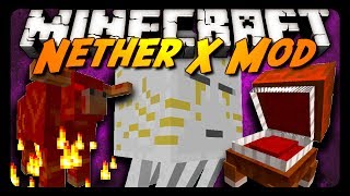 Minecraft Mod Review THE NETHER X MOD Ghast Queen New Mobs amp More [upl. by Altaf]