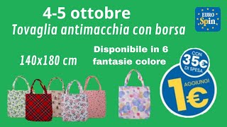 EUROSPIN Borsa con tovaglia antimacchia [upl. by Esimaj2]