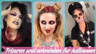 Die besten 😈 20 Ideen zu frisuren und schminken für halloween [upl. by Paluas959]