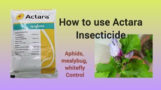 How to use Actara insecticide gardening insecticides insectcontrol terracegarden [upl. by Elleval]