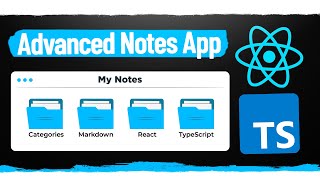 The Perfect Advanced ReactTypeScript Project  Markdown Supported Note Taking With Categories [upl. by Batory]