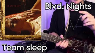 Blvd Nights  Team Sleep Guitar lesson Tutorial [upl. by Fulbert]