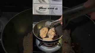 Dinner scene 🎬 youtubeshorts dinnerrecipe healthyandtasty cookingvideo yummyfood [upl. by Dnilazor28]