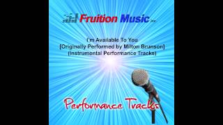 Im Available To You Low Key Originally Performed by Milton Brunson Instrumental Track SAMPLE [upl. by Tiat]