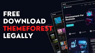 Download Free WordPress amp HTML Template Free On Themeforest LEGITMATELY [upl. by Annecorinne369]