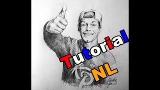 ENZO KNOL portret Tekening met Grafiet potlood [upl. by Shererd938]