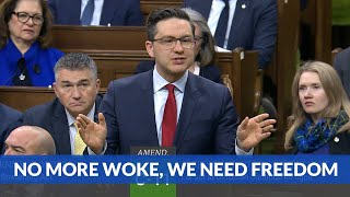 Pierre Poilievre was asked to backtrack amp define word “woke” His response [upl. by Christopher147]