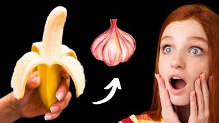 It was small now its huge 🍌🧄 try this garlic banana recipe✨ [upl. by Einnok]