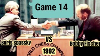 Boris Spassky vs Bobby Fischer  rd 14 1992 [upl. by Iclehc]