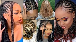 Latest Braids Hairstyles Unique Ghana weaving and cornrow Hairstyles [upl. by Yttap779]