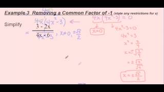 Simplifying Rational Expressions [upl. by Gough]