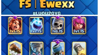 evolution valkyrie mortar cycle deck in clash royale [upl. by Kokaras39]