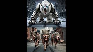 Transformer Polar Bear vs Zombie Wolfs Lion Tiger Wolf blackpanther hyena Bear [upl. by Erinn399]