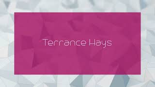 Terrance Hays  appearance [upl. by Ilise]