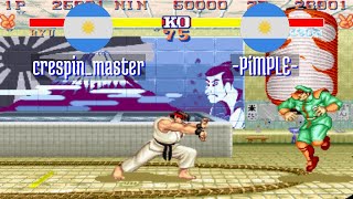 FT5 sf2ce crespinmaster AR vs PiMPLE AR Street Fighter II CE Fightcade Oct 21 [upl. by Cheryl282]