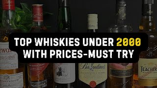 Best Affordable Whiskies You Need to Try in 2024 Under 2000 [upl. by Curzon]