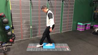 Toe Tap Exercise on AirEx Pad [upl. by Okiam]