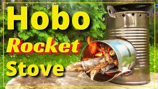 HOBO ROCKET STOVE Simple DIY [upl. by Eriha546]