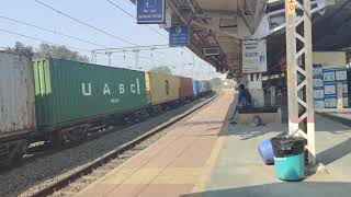 Trains at Chinchwad railway station in the city of Pune Maharashtra [upl. by Bradski361]