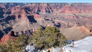 Grand Canyon South Rim Arizona At winter with snow [upl. by Alexander421]