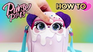 How to Use Treat Yo Self Purse Pets 🍦💙  Toys for Kids [upl. by Ymmak]