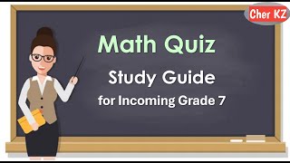 Entrance Exam Reviewer for Incoming Grade 7 Math Reviewer [upl. by Anirtap]