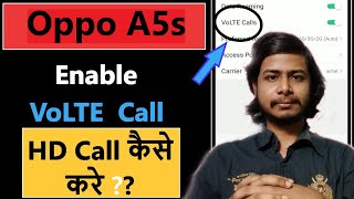 How to enable VoLTE call in oppo A5s  VoLTE call settings [upl. by Viridi]