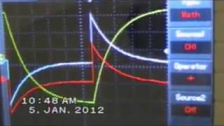 Oscilloscope numèrique le dipôle RC charge et décharge dun condensateur 11022012mpg [upl. by Sigismondo]