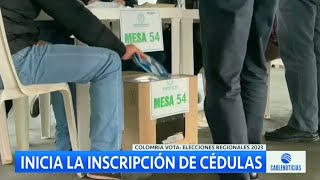 Inicia la inscripción de cédulas para elecciones regionales del 2023 [upl. by Ronym]