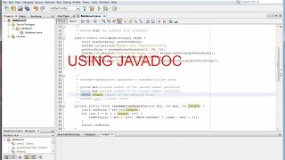 Using JavaDoc in NetBeans with Java [upl. by Roede]