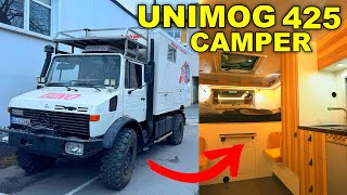 MESSE HIGHLIGHT  DIESER AUSBAU TOPPT ALLES  UNIMOG 425 EXPEDITIONSMOBIL [upl. by Ddej824]