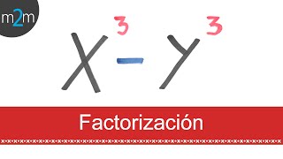 Factorización de una diferencia de cubos x³  y³ [upl. by Camala]