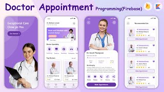 Appointment app Android Studio Project with Firebase amp Kotlin android studio Koala [upl. by Silda]