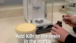 Preparation of a KBr pellet [upl. by Maison]