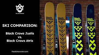 Ski Comparison Black Crows Justis vs Black Crows Atris [upl. by Annahgiel]